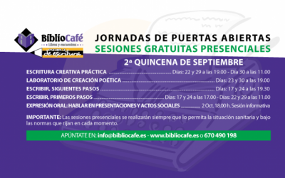 JORNADAS DE PUERTAS Y PANTALLAS ABIERTAS DEL LABORATORIO DE CREACIÓN POÉTICA BIBLIOCAFÉ